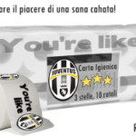 Colosso americano lancia sul mercato la carta igienica “You’re like Juventus”
